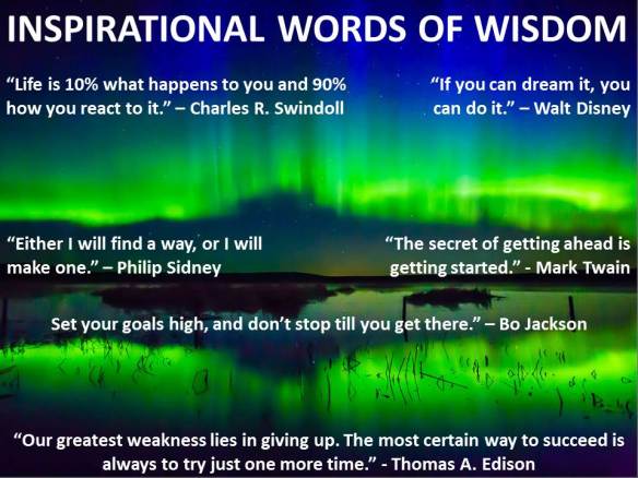 Inspirational Words of Wisdom